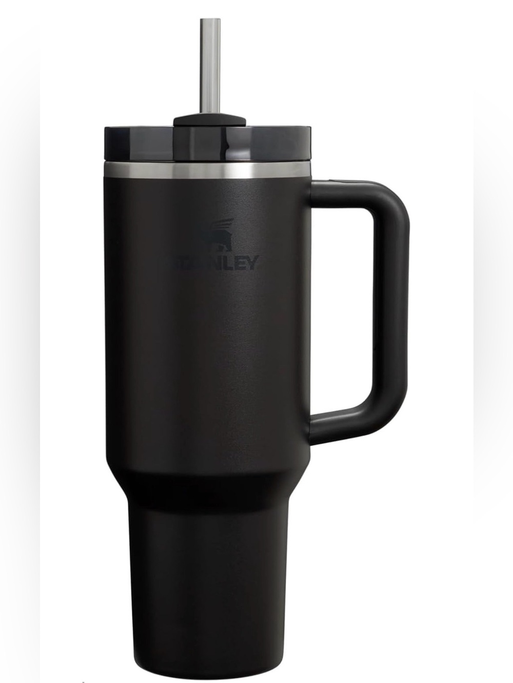 New Open Box Black STANLEY Quencher H2.0 Tumbler with Handle and Straw 40 oz
